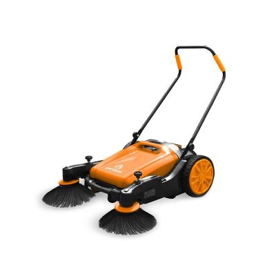 China MS50 Smart Warehouse Hand Push Industrial Cleaning Outdoor Automatic Industrial Walk Behind Manual Road Sweeper for sale