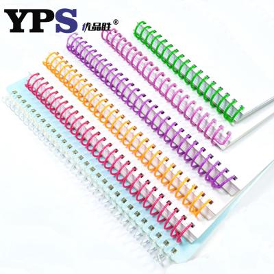 China Binding Book YPS Multiple Colors PET PVC Plastic Rings For Plastic Binding Spiral Binding Encuadernar for sale