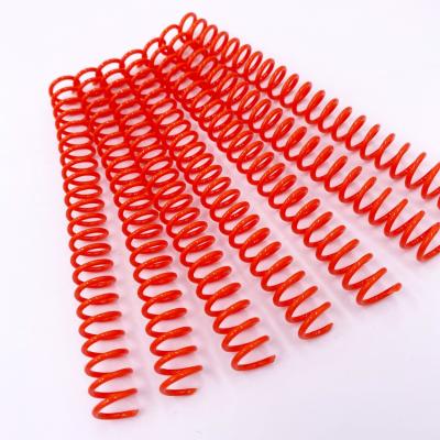 China Wiro PVC or PET Quick Delivery Office Supplies Plastic Spiral Coil Binder Ring For Book for sale