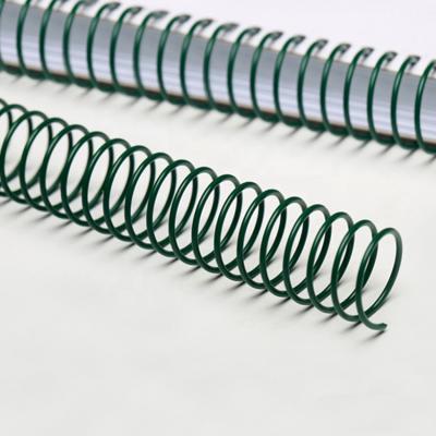 China YPS 10MM Nylon Green and Gold Color Loose Leaf Binding Notebook Coated Metal Wire Metal Spiral Binding Spool for A4 Notebook for sale