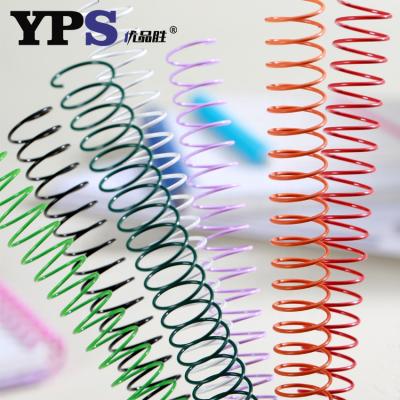 China Bind Notebook Eco - Friendly Colorful Wire O Book Binding Spiral Coil Metal Spiral Binding Coiled for sale