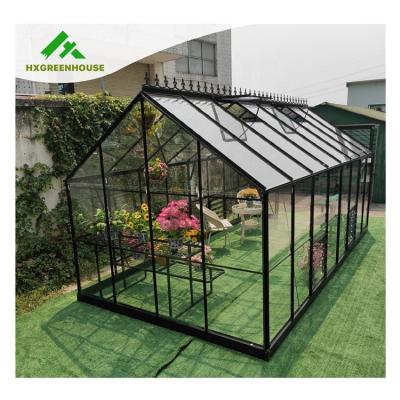 China 110Â ° Perfect Choice Dwarfwall Triangle Commercial Halls Glazing Professional Glass Greenhouse Gardening Supplies In China for sale