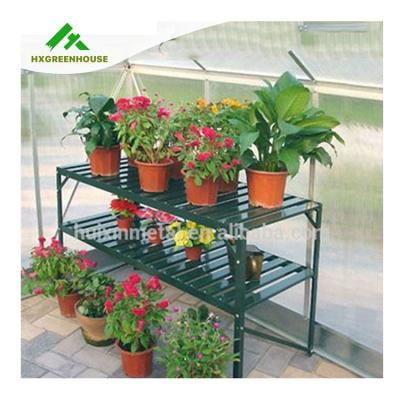 China HX56212 Modern Double Layer High Quality Aluminum Flower Stand for sale