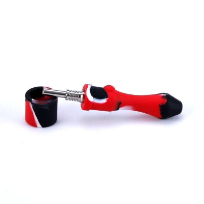 China Portable Cute Smoking Hand Accessories Silicone Multifunctional Pipe Long Weed Smoking Pipes for sale