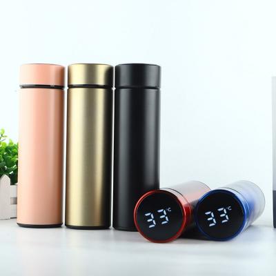 China Drinkware Thermoses LED Thermoses Touch Screen Scam Water Bottle LED Disposable Vacuum Flask for sale