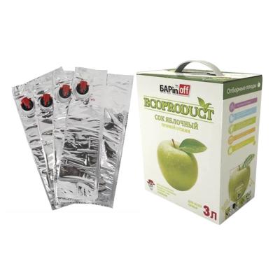 China Disposable Factory Aluminum Laminated Film Empty 3L 5L Bag In Box Dispenser For Apple Juice Australia for sale