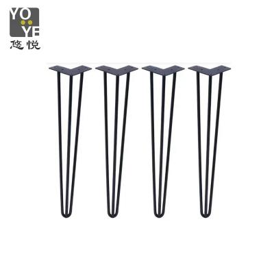 China Contemporary High Quality Iron Table Legs, Wholesale Gold Black Silver Chrome 8 Inch 10 Inch 30 Inch 40 Inch Hairpin Furniture Feet Legs for sale