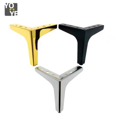 China Regular Hot Selling Iron Gold Chrome Black 170MM Y Shape Hardware Sofa Furniture Leg For Furniture for sale