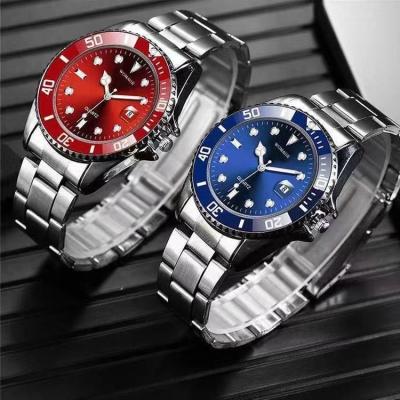 China Automatic Date Mens Quartz Watch High Grade Steel Belt Sports Waterproof Watch for sale