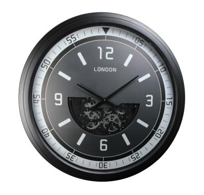 China Antique Style Hot Selling Large Decorative Wall Clock With Meal Hardware Running Gears For Living Room for sale