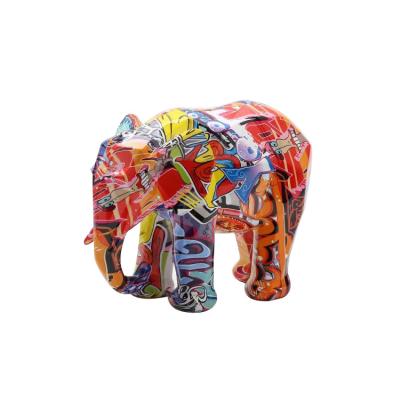 China Europe New Arrival Hot Selling Elephant Colorful Resin Sculpture for sale