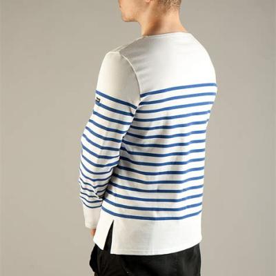 China Plus Size 100% Cotton Mens Long Sleeve Striped T Shirts for sale