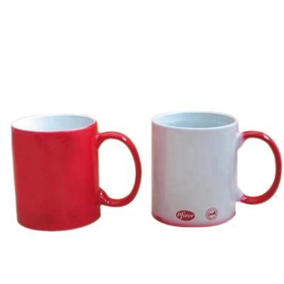 China Sustainable hot sale ceramic color changing mug for promotion for sale