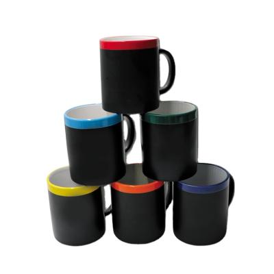 China Viable Factory Price Wholesale Children's Gift 11oz Ceramic Chalk Mug Blackboard Chalk Coffee Mug Ceramic Mug for sale