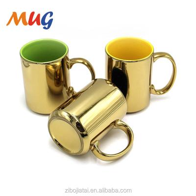 China Viable Factory Price Wholesale Trader Zibo Jiatai Mug Gold Plating 8oz Gold Plating Coffee Mug Water Cup Large Tableware for sale