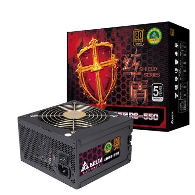 China Desktop RS550 Rated Red Shield 550W Power Supply (80PLUS Bronze/Full Voltage/Active PFC) for sale