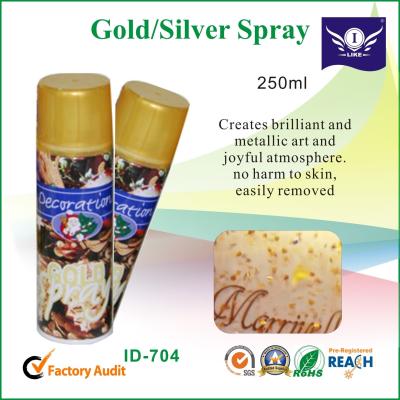 China Gold / Silver Party String Spray To Creates Brilliant And Metallic Art for sale