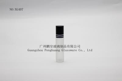 China Frosted Rolling Art Glass Perfume Bottles, 10ml for sale