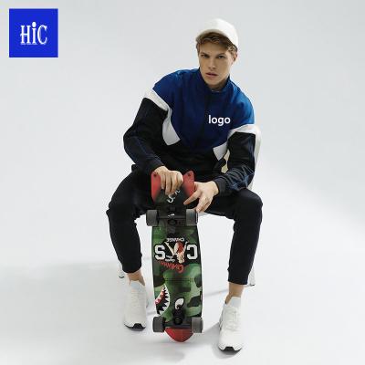 China HIC LOGO 270g QUICK DRY Wholesale Custom 100% Polyester Keep Warm Hip Hop Join Together Double Faced Coat Fleece Men Jacket for sale