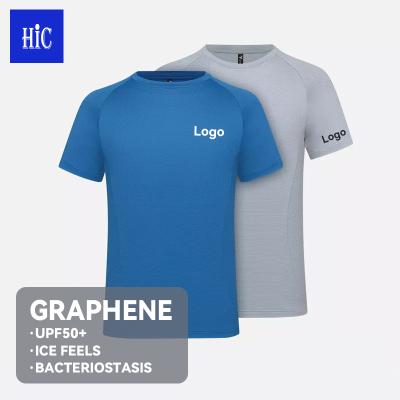 China Wholesale Anti-Wrinkle HIC T-shirt Outdoor UV Resistant Graphene T-shirt Ice Sensitive Custom Printing And Bacteriostatic T-shirt for sale