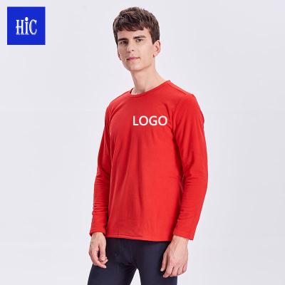 China Wholesale Anti-Wrinkle HIC Mens Round Neck Pullover Fleece Sweatshirt Keep Long Sleeved Warm T-shirt for sale