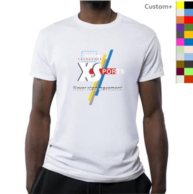 China High Quality Men's Pure Color T-shirt Printing Machine LOGO Custom T-Shirts QUICK DRY HIC New Design For Men's 100% Cotton Tee Shirt for sale