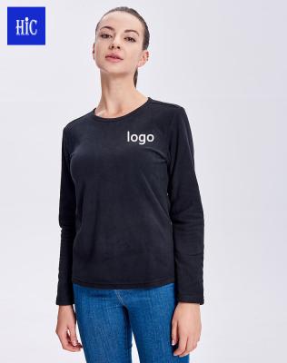 China Wholesale Women Custom LOGO O Neck Pullover Fleece Sweatshirt Anti-Wrinkle Keep Anti Static Shirts Warm For Women Long Sleeve Shirt for sale