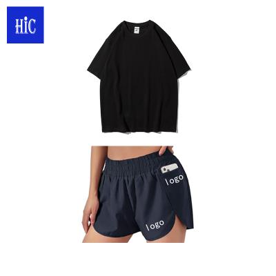 China Wholesale HIC QUICK DRY Women's Running Shorts Sport Active Diaper Elastic Waist Workout Shorts With Pockets for sale