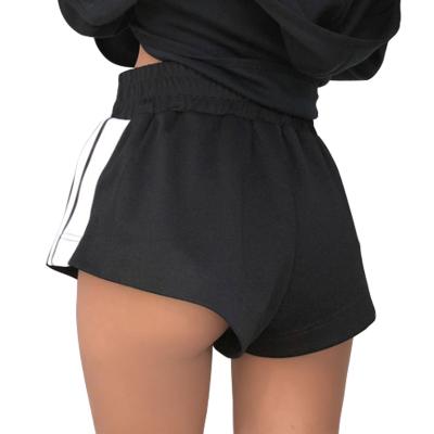 China Gym Fitness Anti-Wrinkle Waist Top Solid Color Women Hot Loose Running Clothing Shorts Casual Stretch Shaping Quick Dry Women Sports Shorts for sale