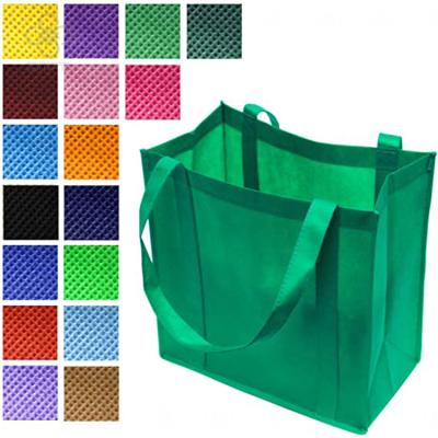 China Reusable Eco-Friendly Recyclable Non Woven Non Woven Tote Bag Grocery Bag Stand Up Bottom Eco Friendly Shopping Bags for sale