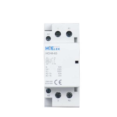 China Sliver Point 2P 63A Electrical Installation Contactor With TUV, CB, CE Certificates for sale