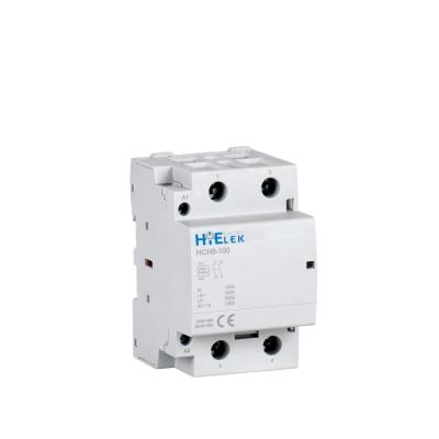 China Sliver Point Hielek 100A 2NO 2 Pole AC Contactor Magnetic Contactor for sale