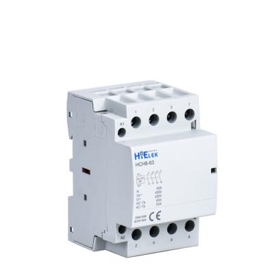 China Ribbon Point Contactor DC 12V Electrical Modular Factory Supply DIN RAIL Household Contactor 40A 63A for sale