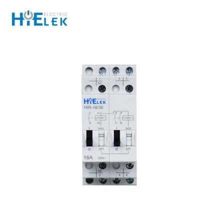 China HiELEK Products Hot Sealed Pulse Relay HIR-16 With CE CB Bistable Relay 2M 3P 2NO+1NC Step Relay for sale