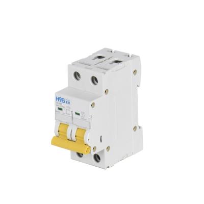 China New Mini Circuit Breaker Single Phase 2 Type Post MCB For Household Use With TUV, CB, CE Certificates 6KA Or 4.5KA for sale