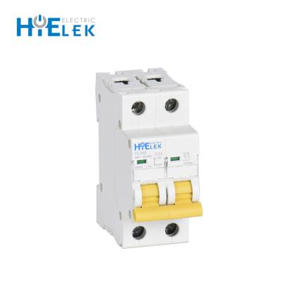 China Professional Manufacturer 2 Pole MCB 4.5kA Breaking 6-63 Amp 2 Pole Miniature Circuit Breaker MCB 2P 40A 6KA or 4.5KA for sale