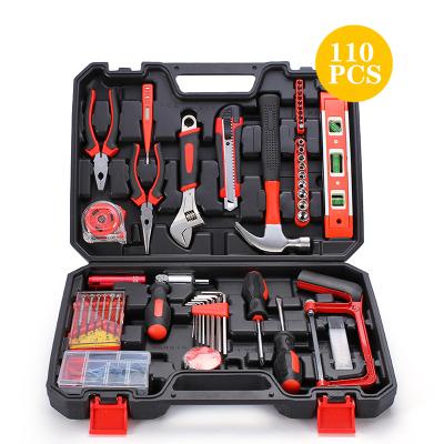 China Portable Household Household Tool Box 110 Pieces Professional Tool Kit Maintenance for sale