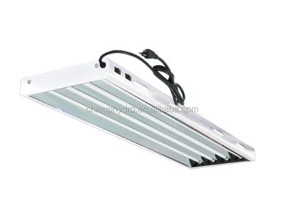 China Hydroponics Lighting Fixture T5 Dual Fluorescent Lamp with T5 Reflector Fitting 2ft(24w)/4ft(54w) for sale