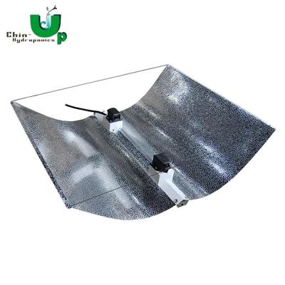 China Exterior Light Reflector Chin Up Double Flexwing Finished Hydroponic Adjust Wing Reflector To Grow HPS/MH/CMH Light System for sale