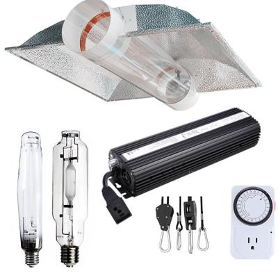 China Cool 1000 Watt HPS MH Digital Dimmable System Kits Tube Hood TRACTION Cool Set XL Wing Grow Light, 1000W, Tube Reflector White for sale