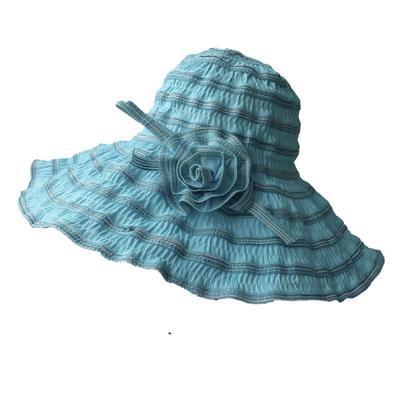 China Picture Spring And Autumn Fold Hat With Flat Empty Good Quality Sleeve Fedora Hats Rose Bucket Hat Wide Brim for sale