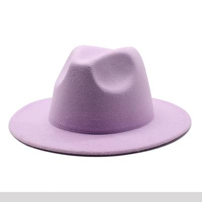 China Stylish Character Part Covers Plain Wool Brim Jazz Cheapeau Femme Hats For Men Wholesale Mini Fedora Flat Bulk Top Leather Hat Bands But for sale