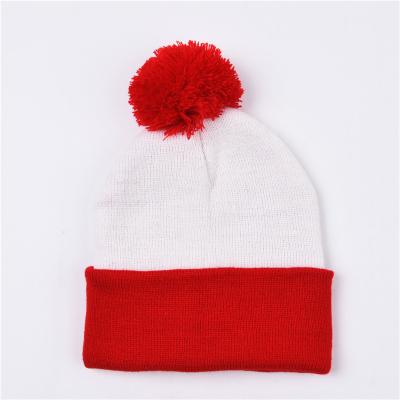 China Red Picture Festival Hat Cashmere Backwoods Beanie Hats Knitted Hats For Women for sale