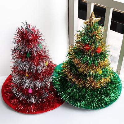 China Wholesale Luminous Crazy Dancing Picture Led Children And Adult Santa Claus Christmas Tree Decorative Hat Light Beanies Hats With Led for sale