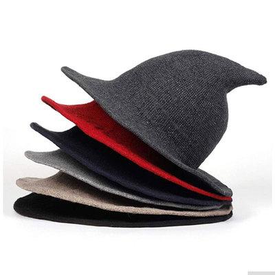 China Witch Top Party Halloween Fisherman Picture Costume Party Cacuminous Hat Female And Male Knitted Woolen Hat for sale