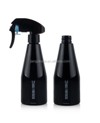 China BEAUTY PACKAGING 300ml Black Kao Gun Spray Bottle Watering Can Spray Fine Hair Bottle Professional Spray Bottle for sale