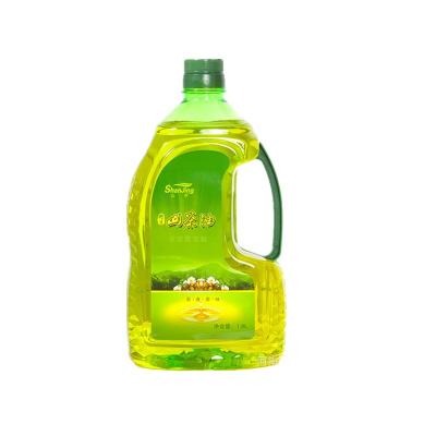 China food & 1L 1.25L 1.5L 1.8L 2L High Quality Dark Green Plastic Beverage Packing Plastic Olive Frying Oil Bottle for sale