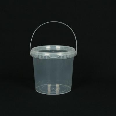 China Transparent clear gallon pp yogurt grade 1L plastic milk based formula packaging barrel for sale