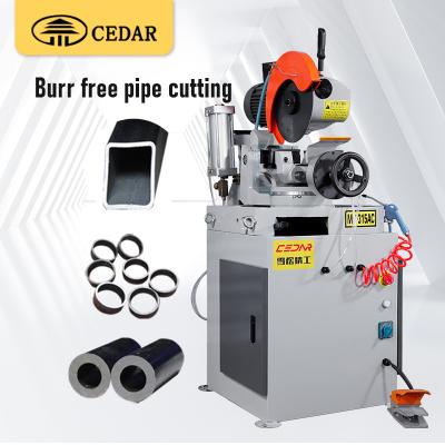 China Machinery Repair Shops Shigan MC-315AC Pneumatic Metal Pipe Saw Cutting Machine 45 Degree Deburr Easy To Cut for sale