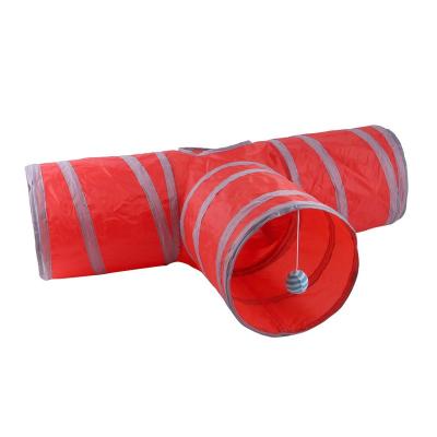 China Cat Toys Animal Play Games Foldable Interactive Tunnel Pet Holes Viable Porous Cats Cat Tunnel Funny Toys For for sale